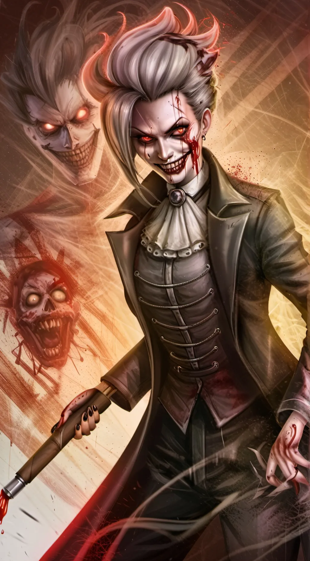 ai character: The painter background