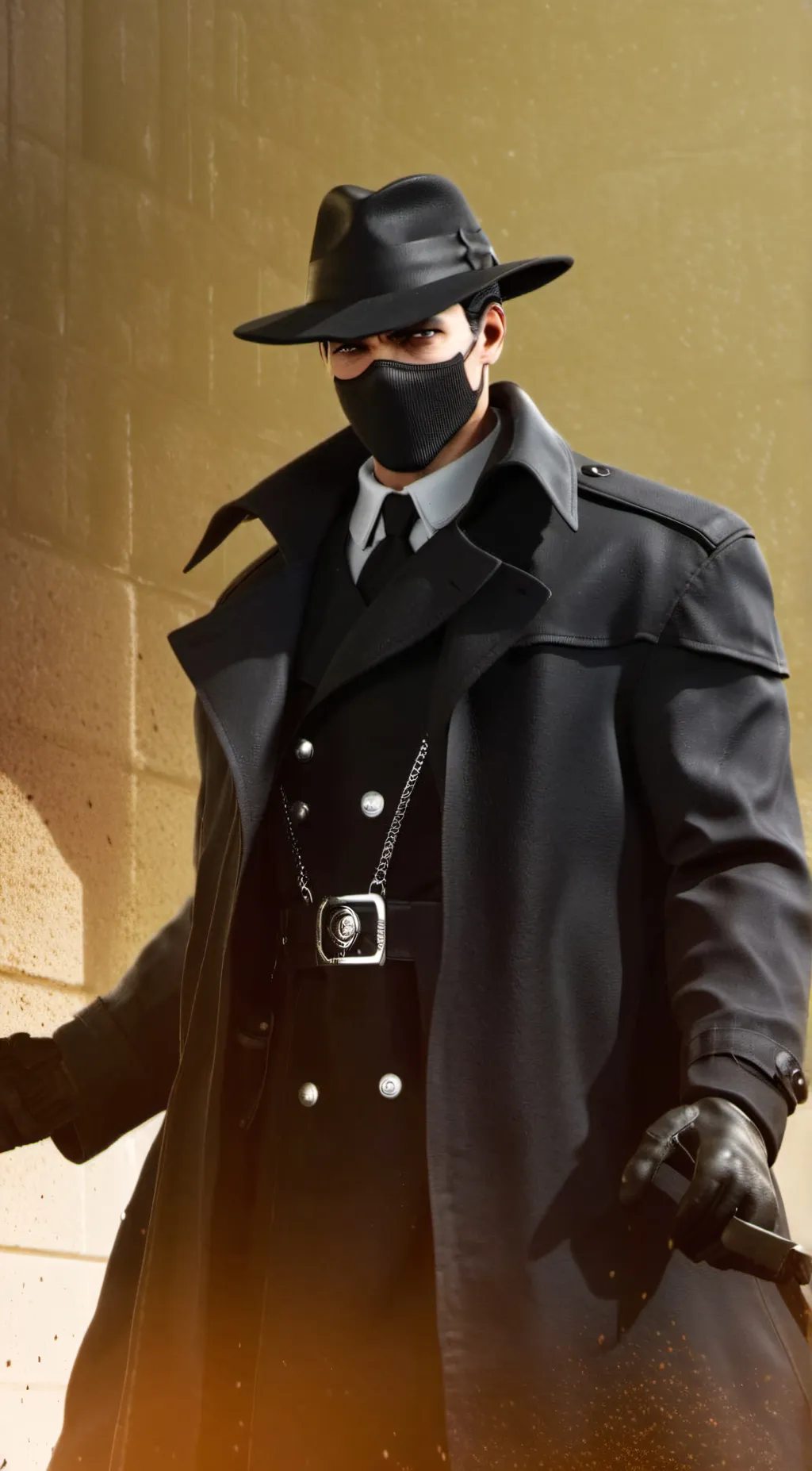 ai character: detective alternat background