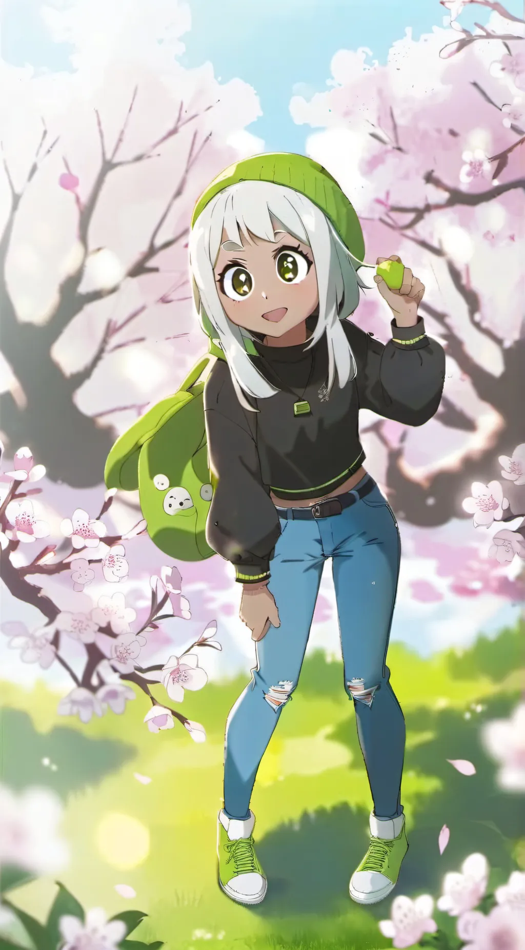 ai character: Minty background