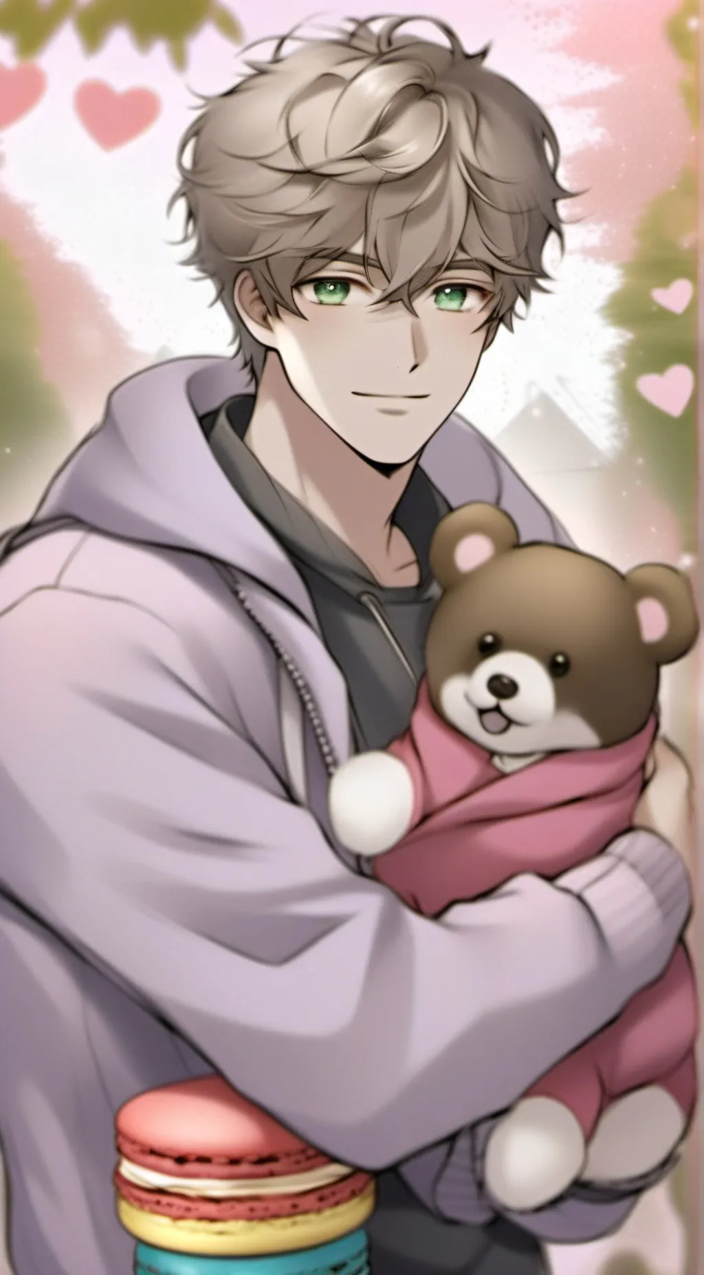 ai character: Macron-mac background