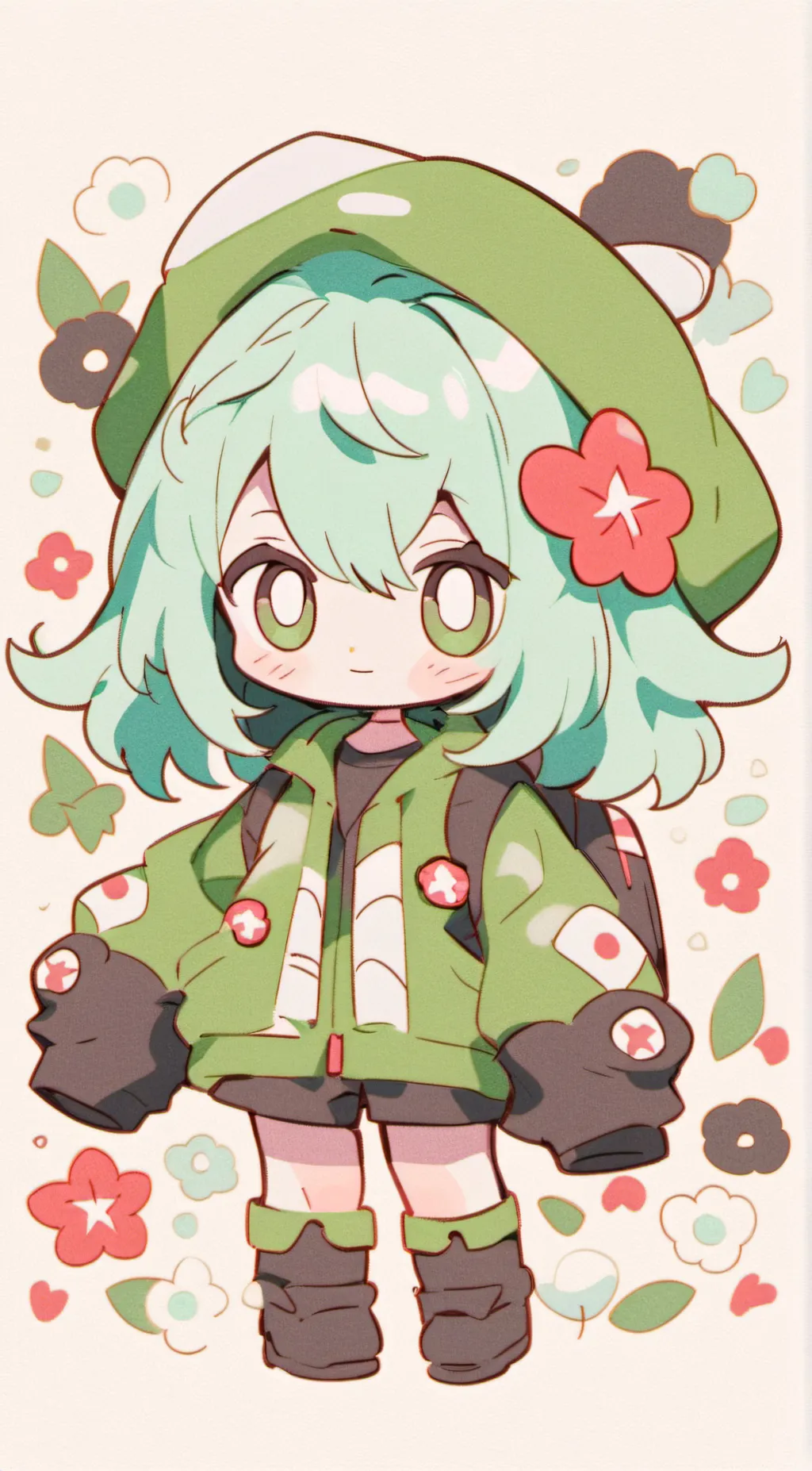 ai character: Cuteness test  background