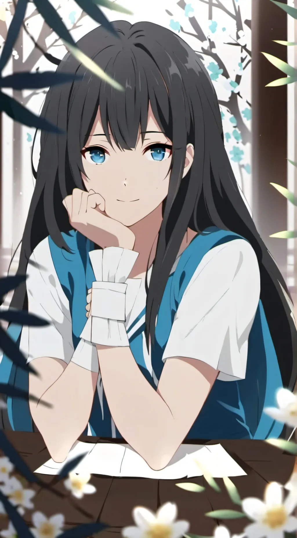 ai character: lara  background