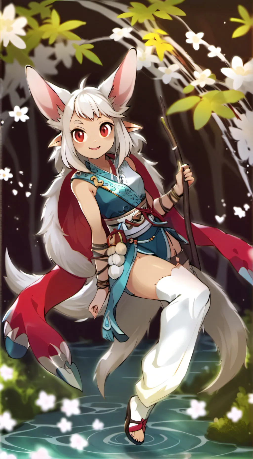 ai character: eevee background