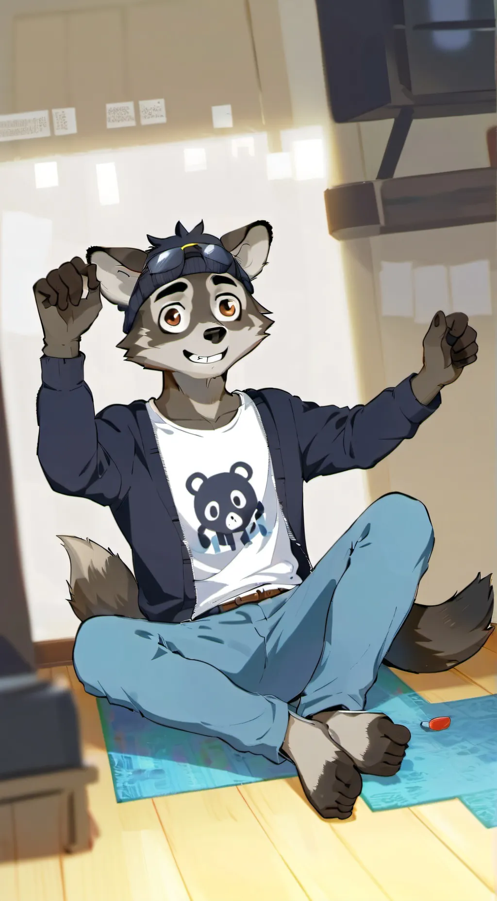 ai character: Gunther Waschbär background