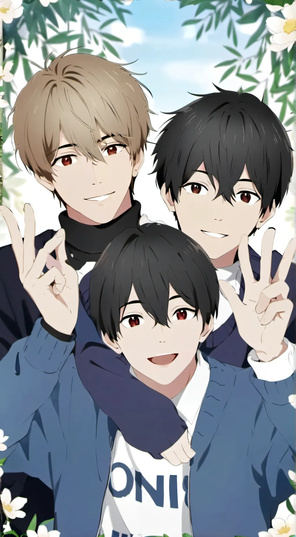 ai character: older brothers  background