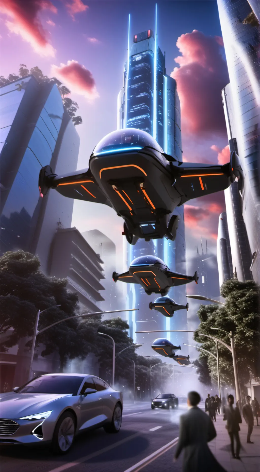 Talkie AI - Chat with high tech city