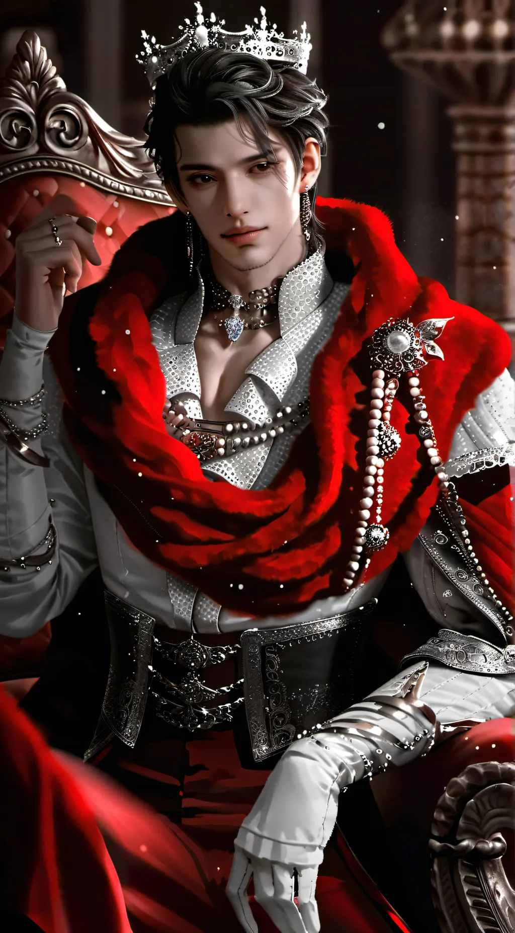 ai character: king hanko background