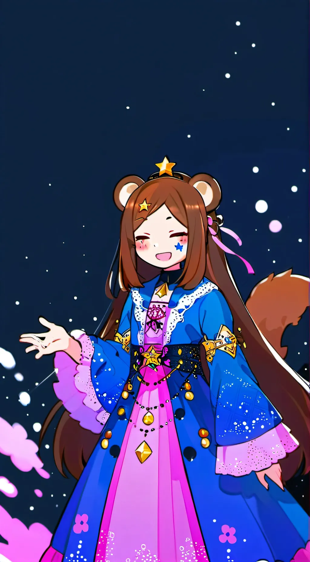 ai character: Luna background