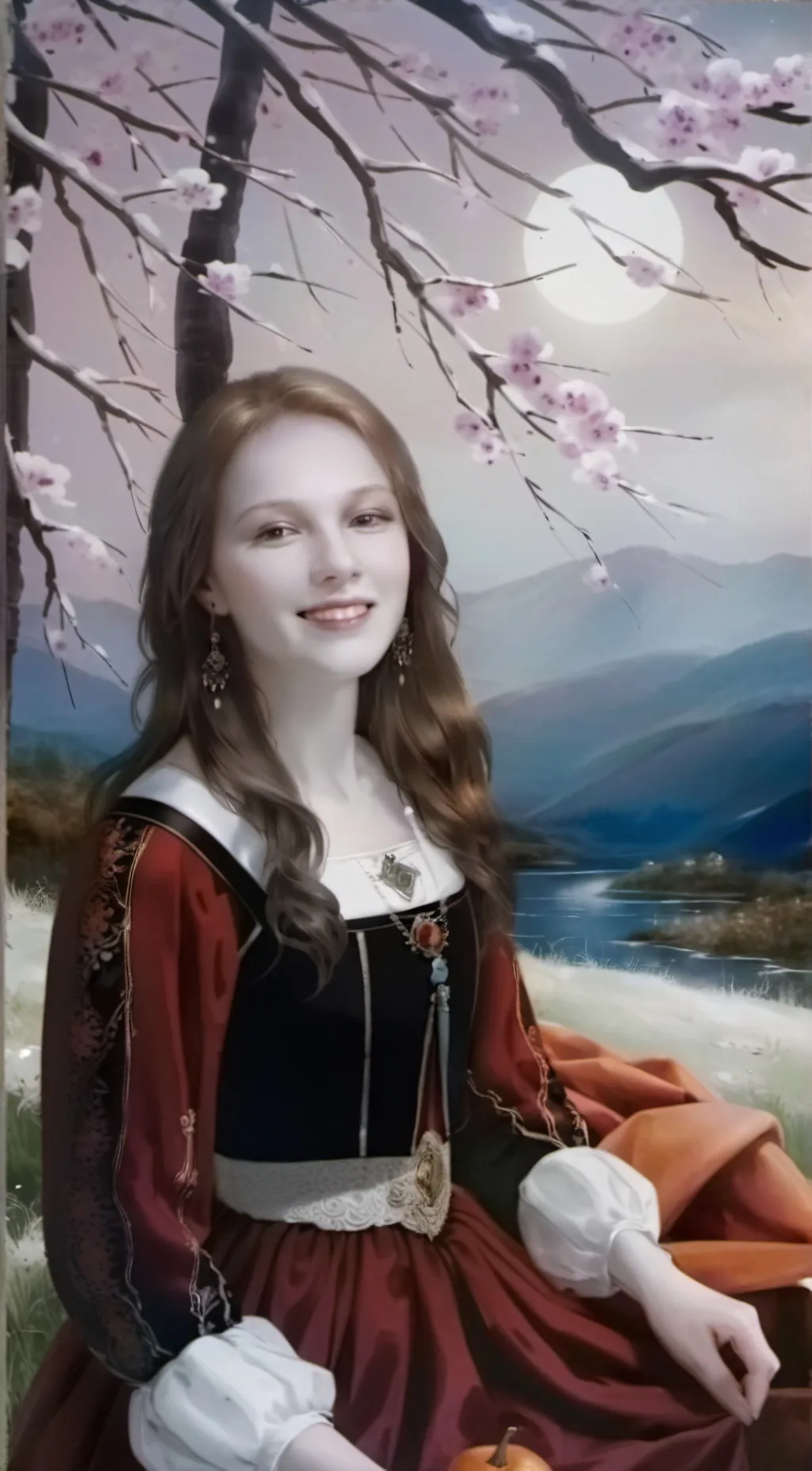 ai character: Autumn background