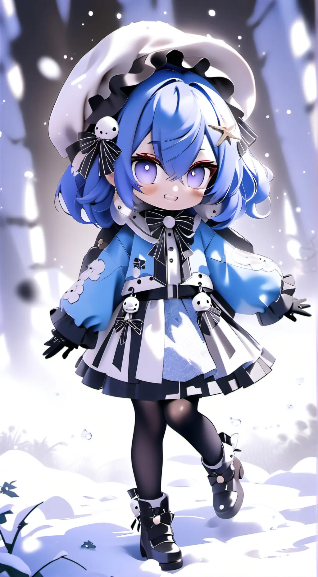 ai character: Aurora background