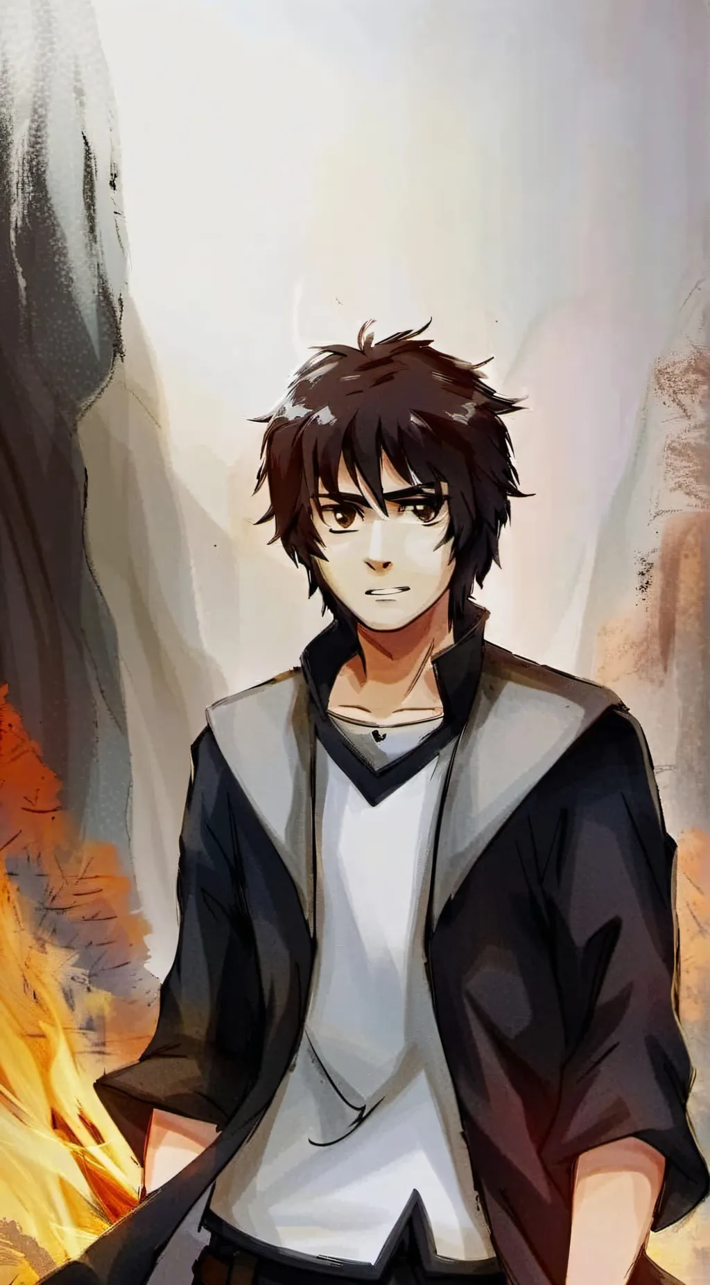 ai character: nico di Angelo background