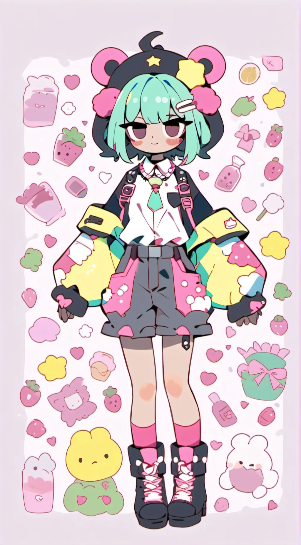 ai character: Pearly nights  background