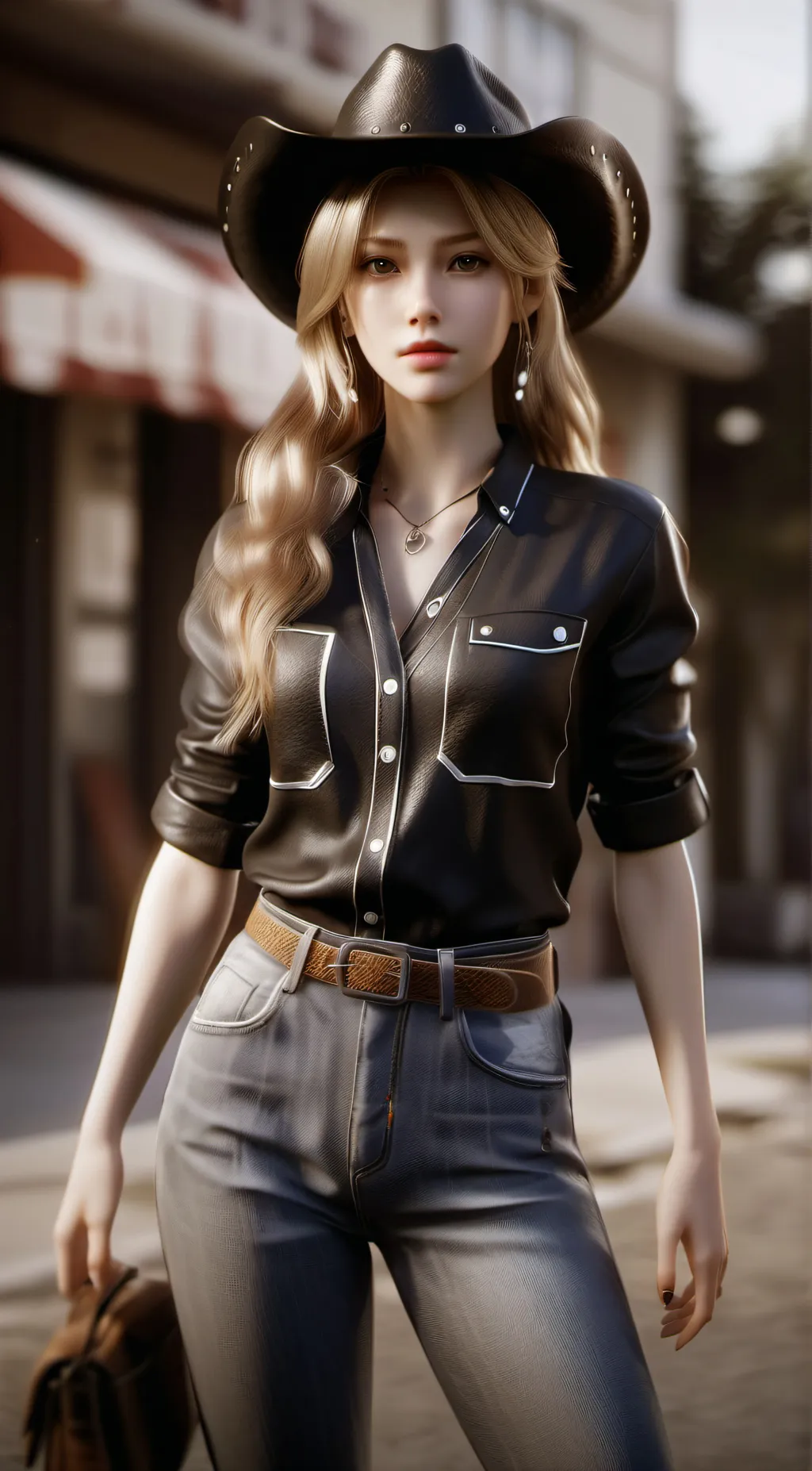 ai character: Paisley background