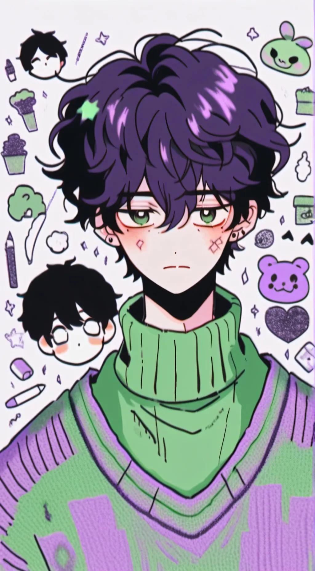 ai character: emerald  background