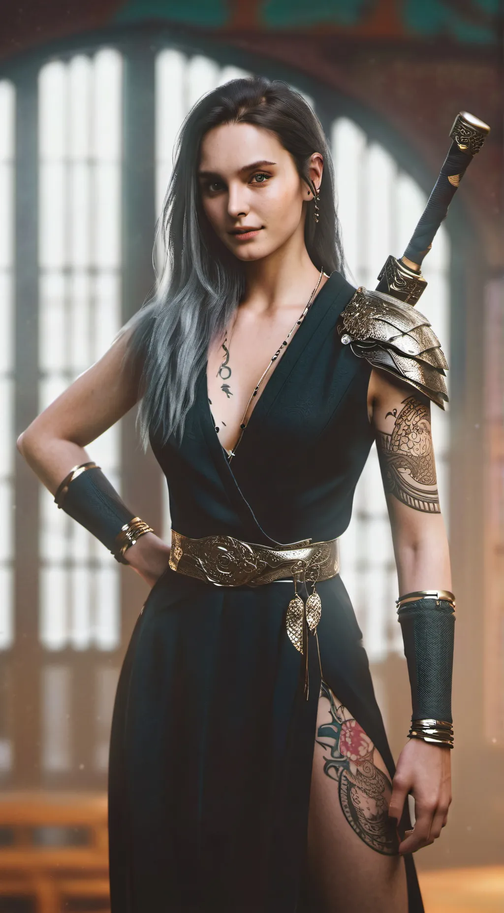 ai character: Talia al ghoul  background