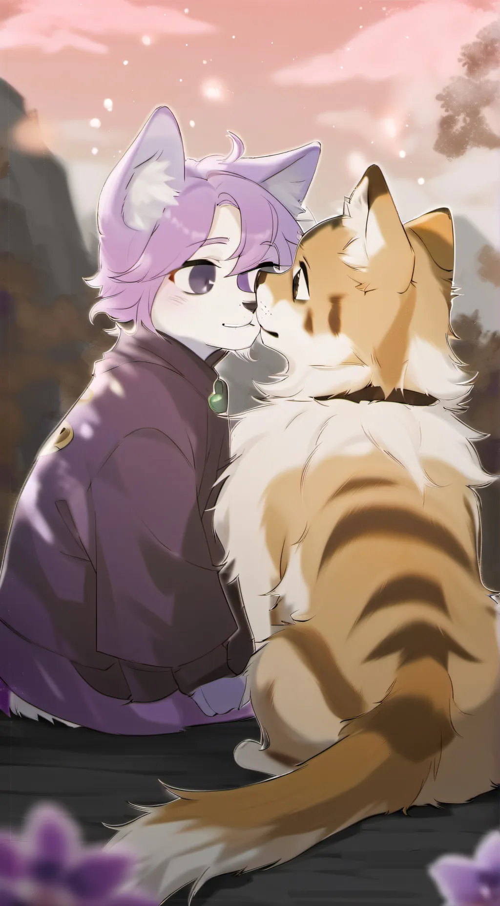 ai character: Catnap and dogday background