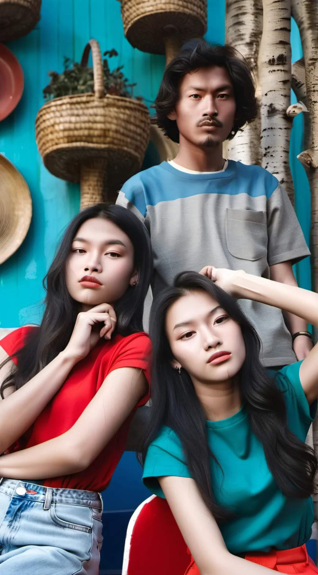 ai character: cloe and ash background