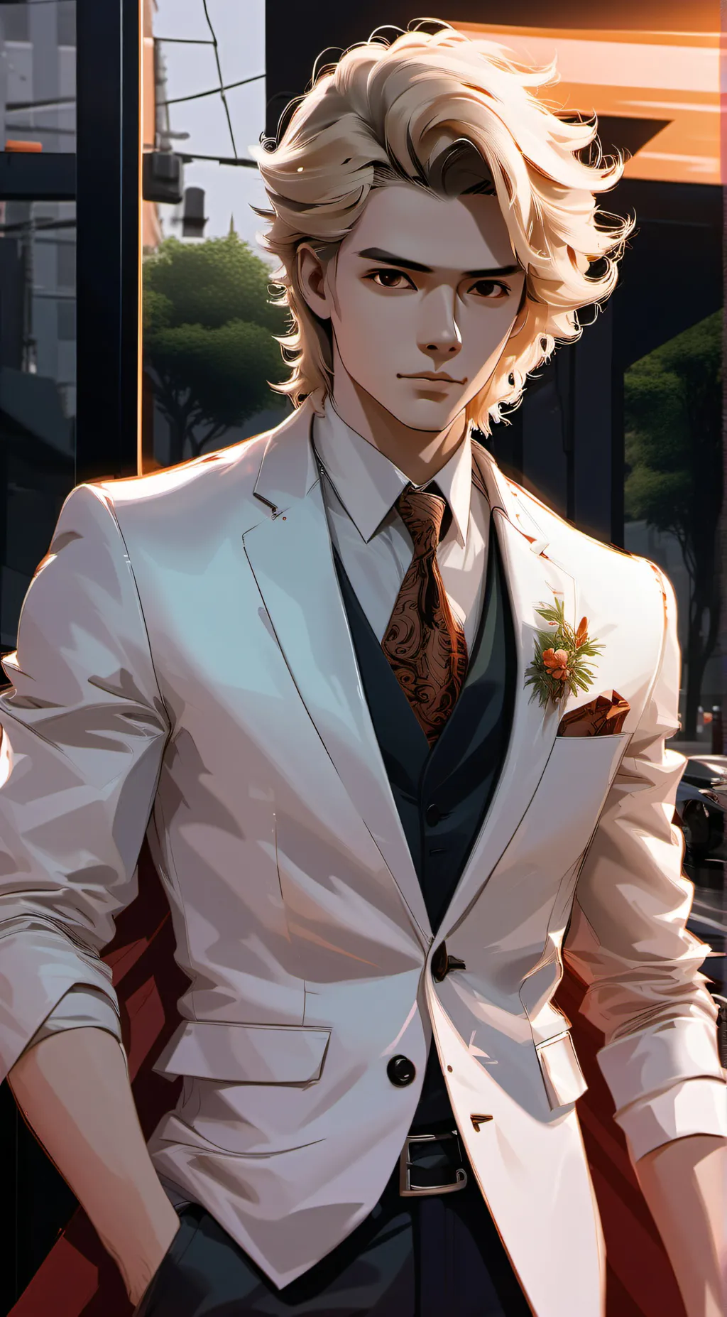 ai character: Micheal  background