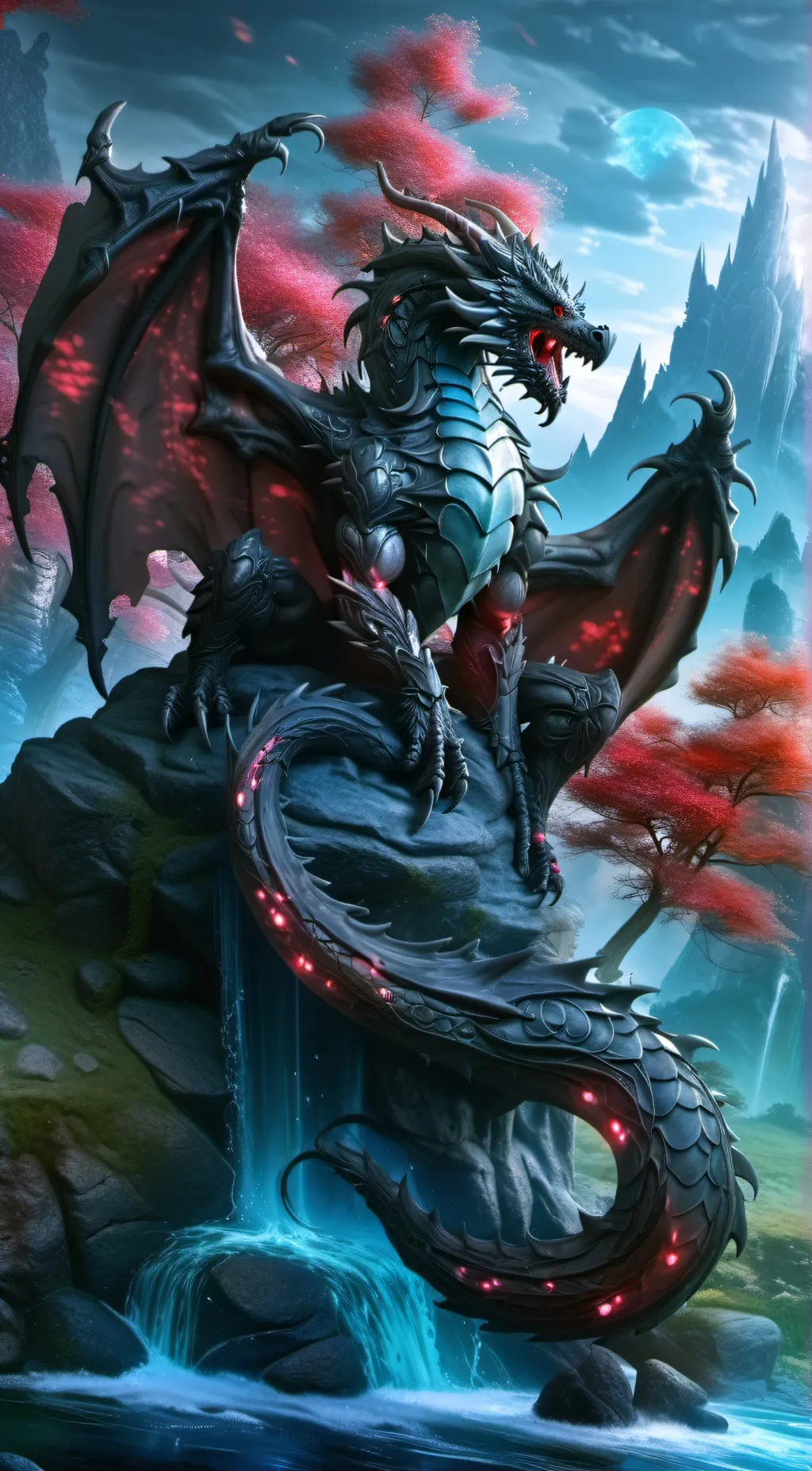 ai character: shadow background