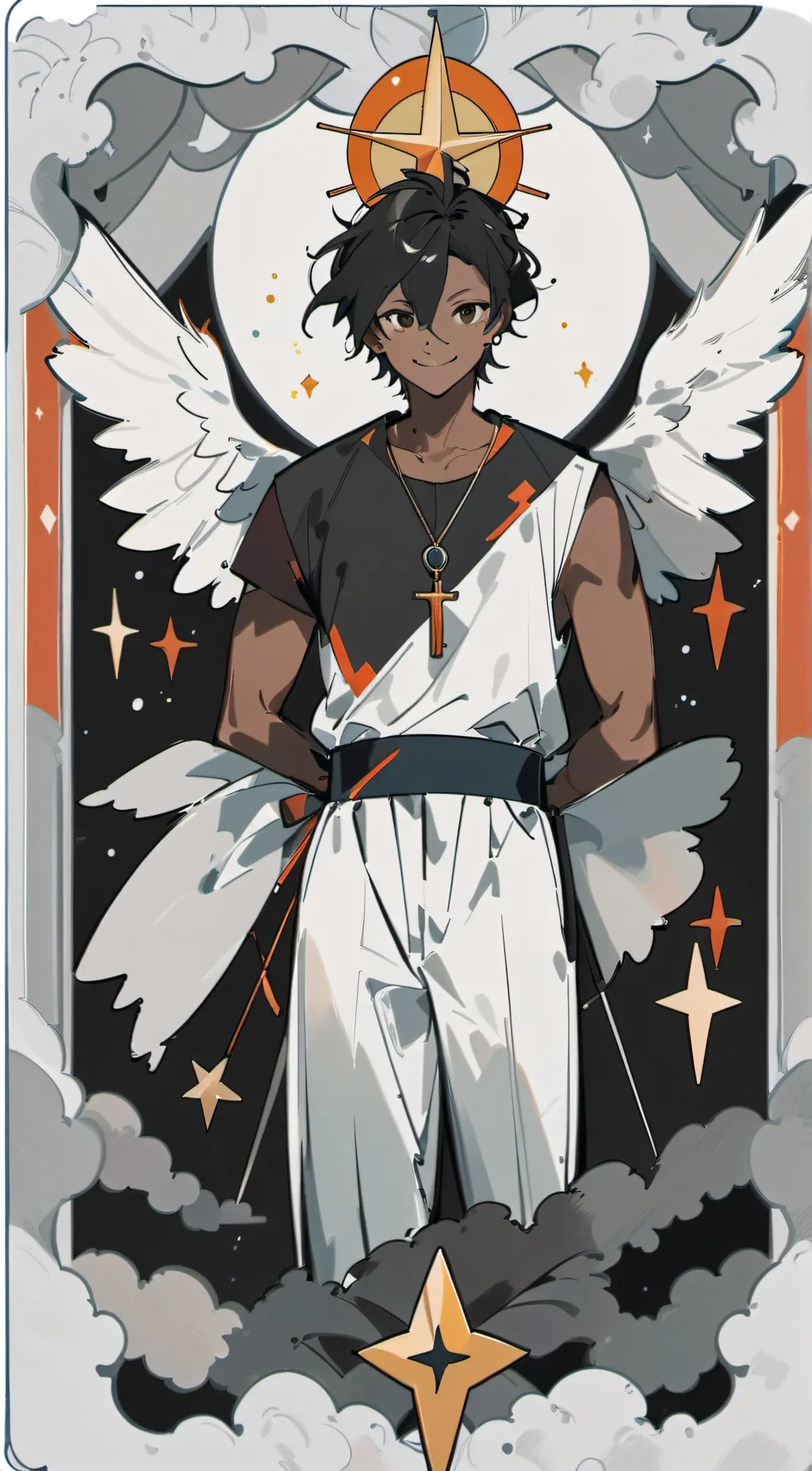 ai character: angel💛 background