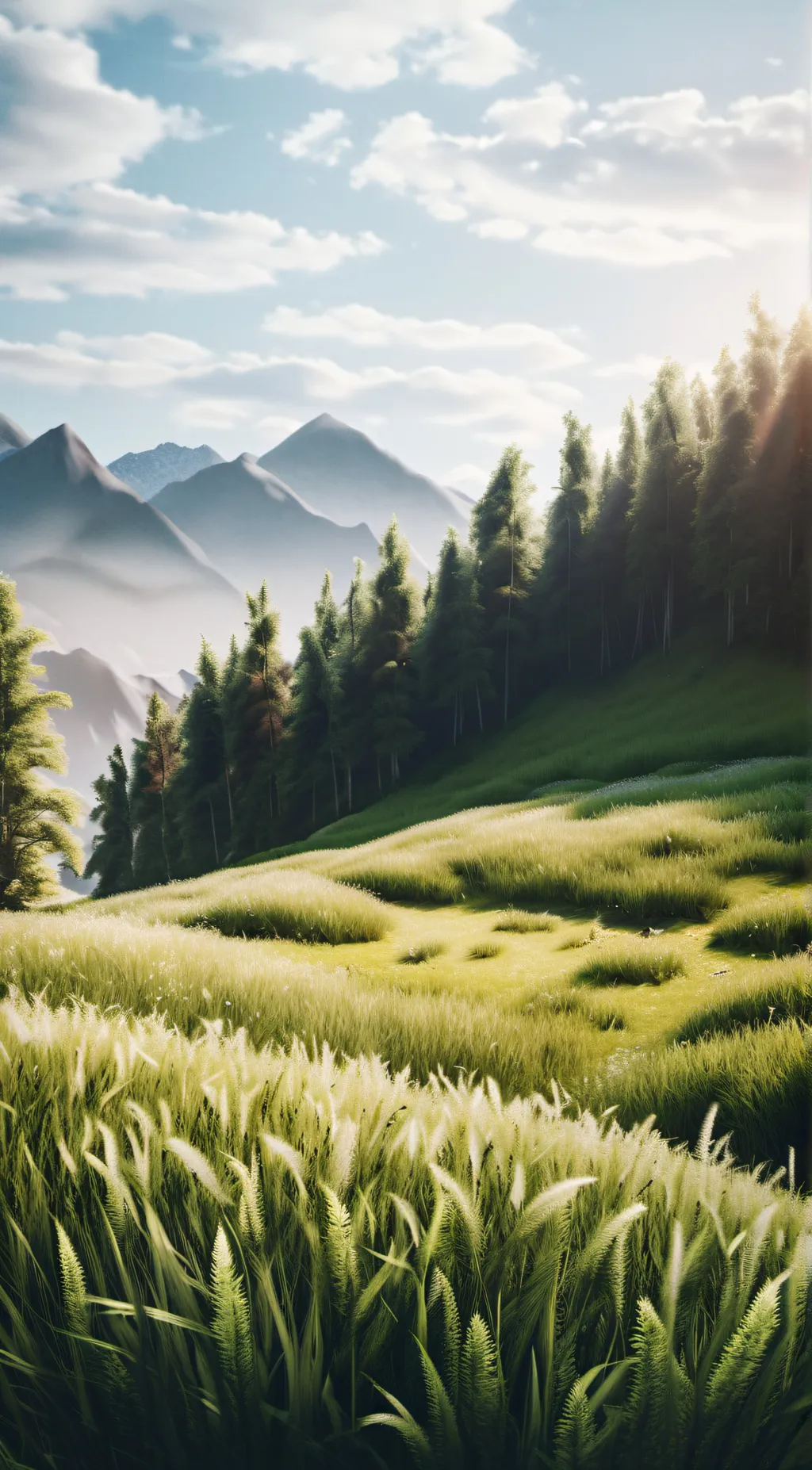 ai character: Grass background