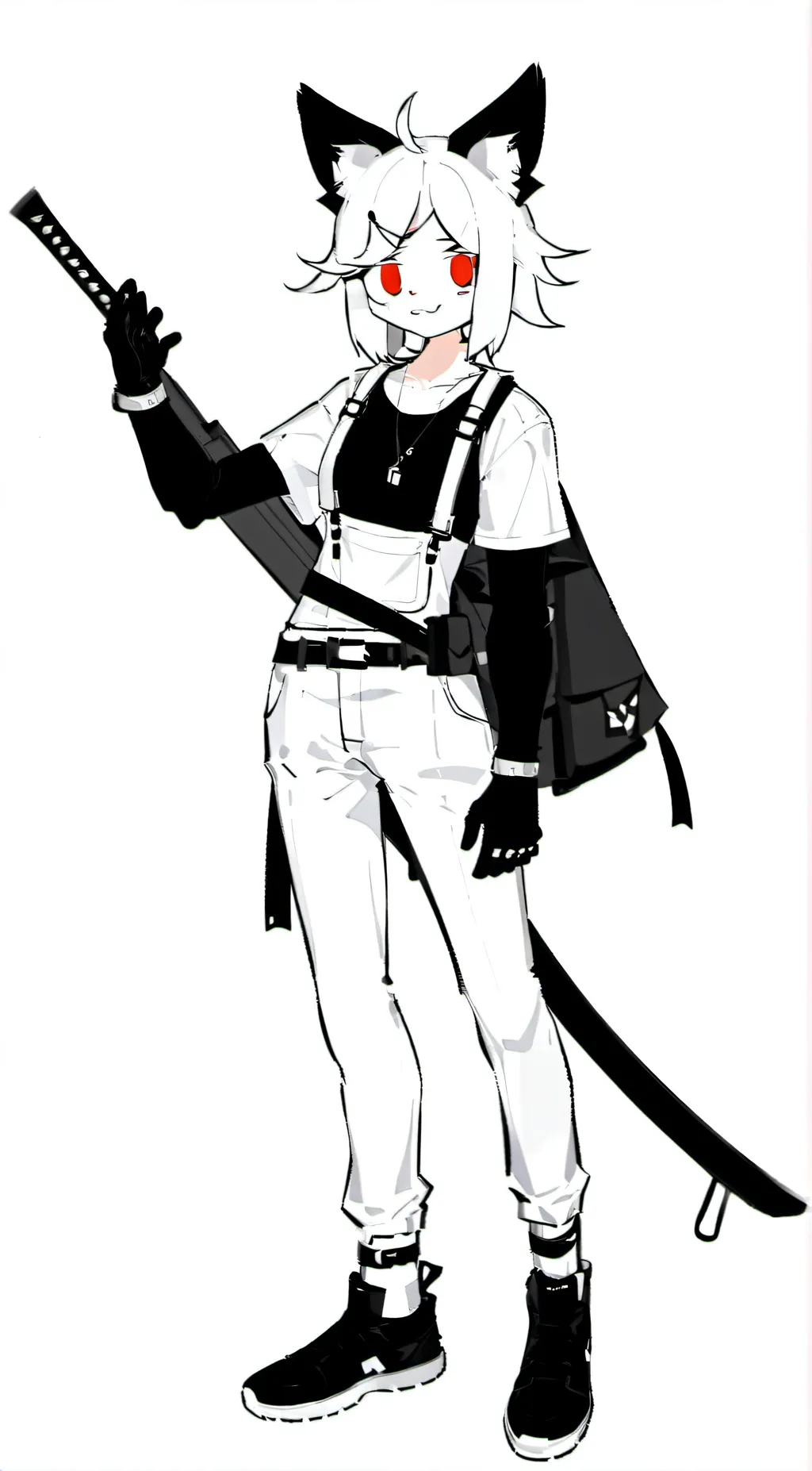 ai character: miss circle background