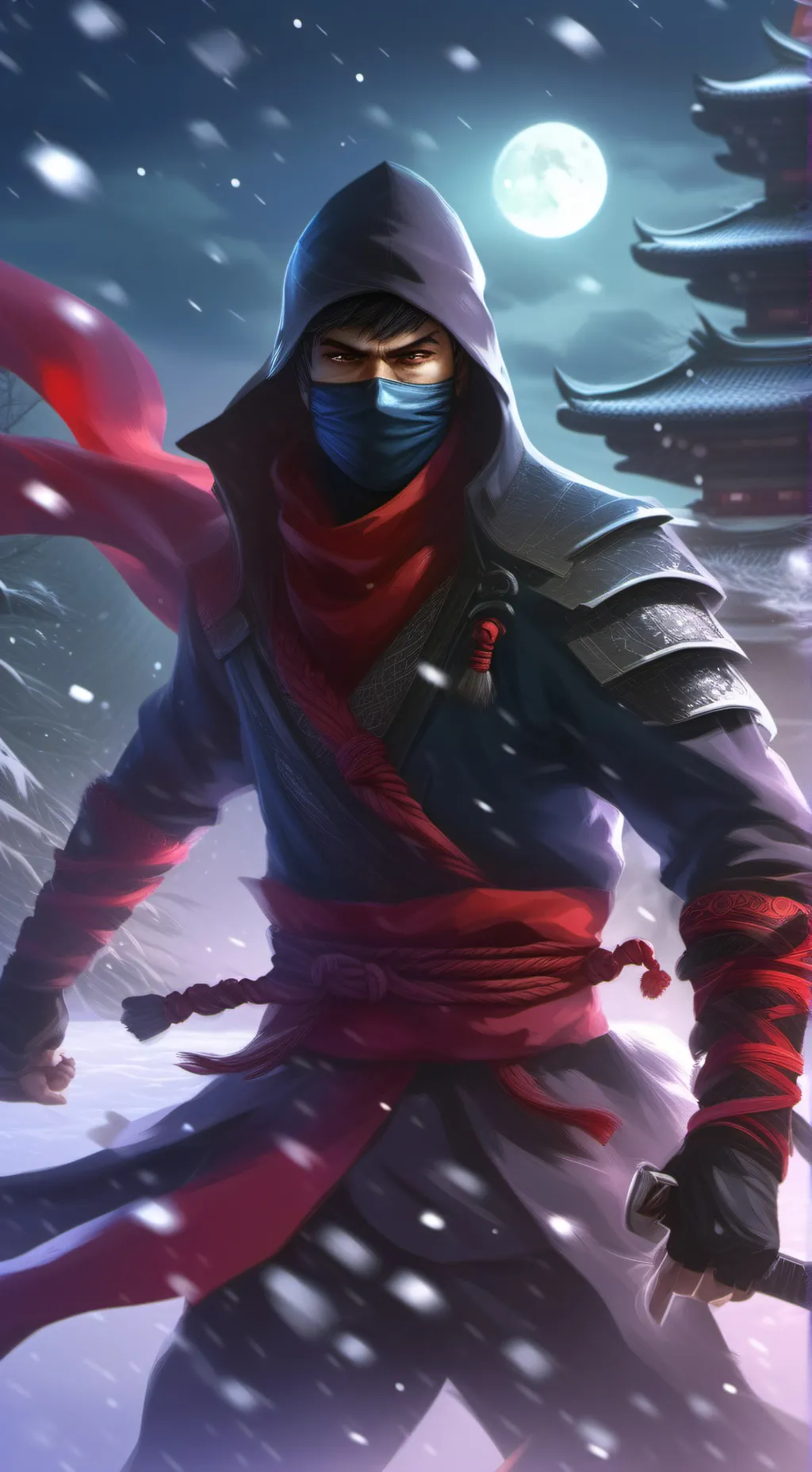 ai character: Hayabusa  background