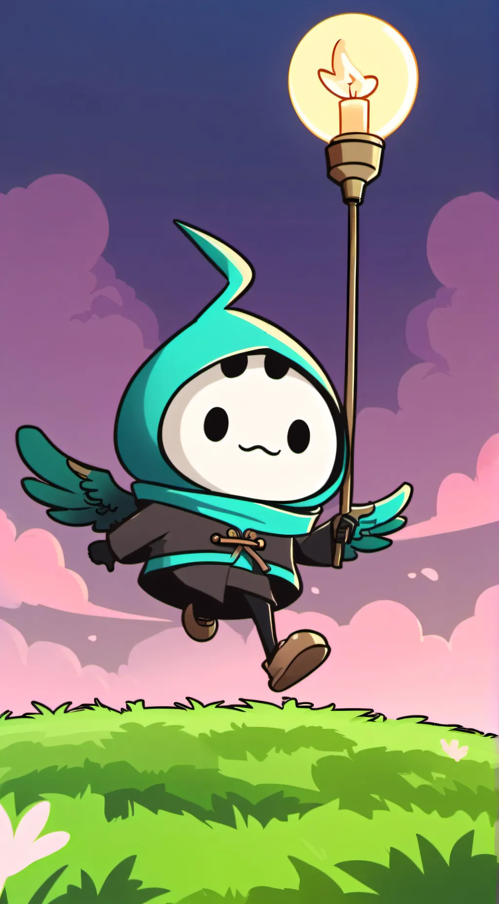 ai character: Cy Light background