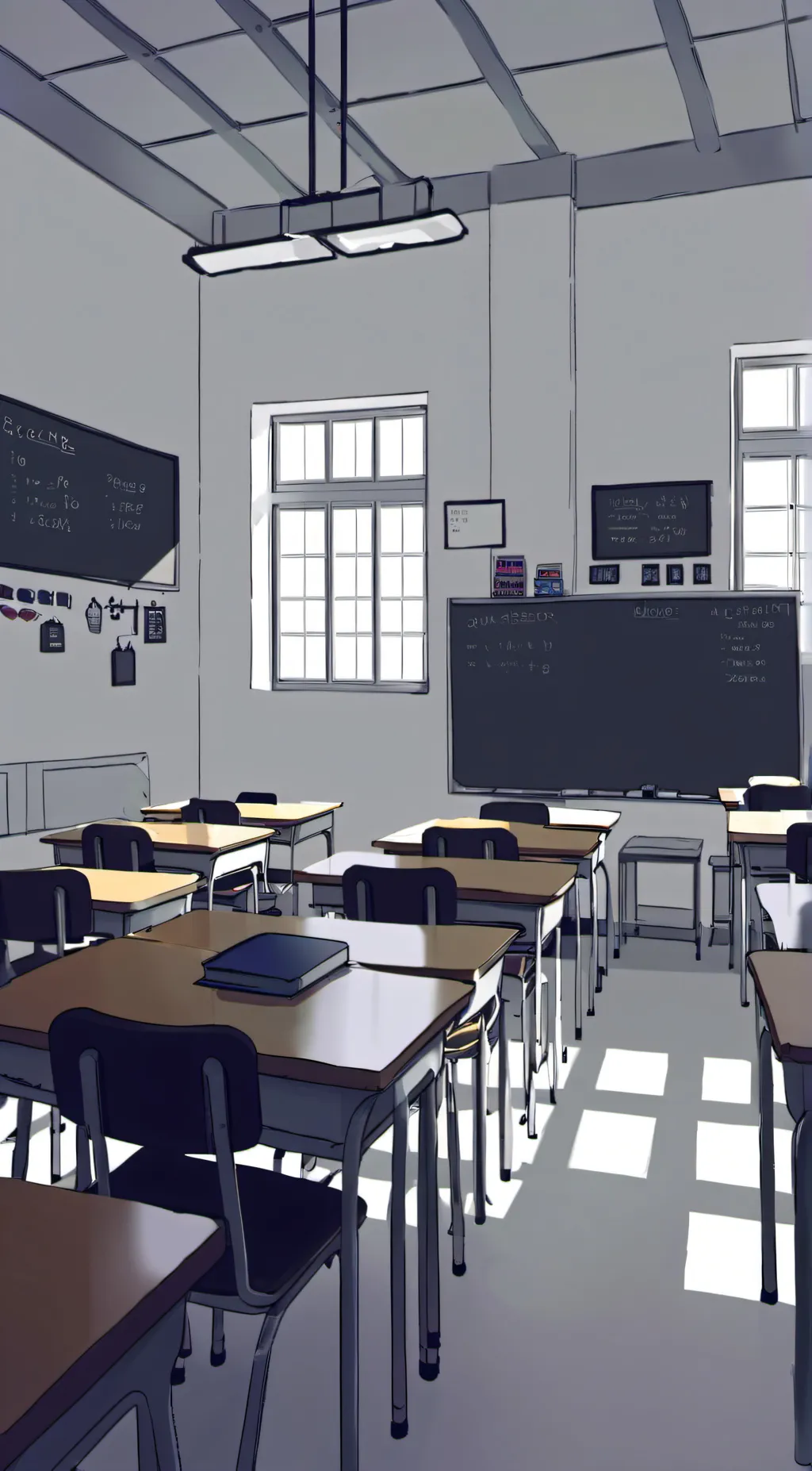 ai character: Mha school thingy background