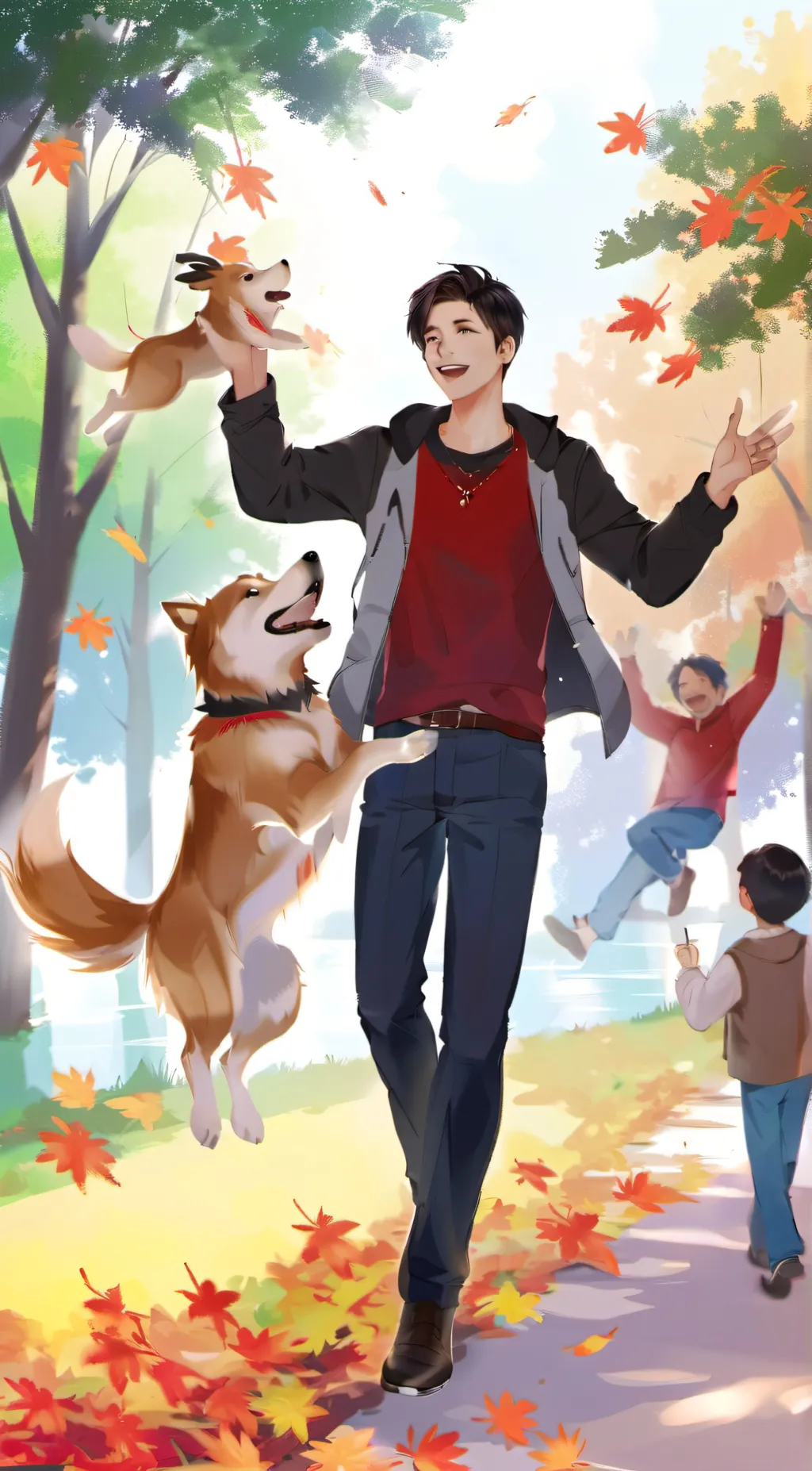 ai character: ←•×Jeremy×•→ background