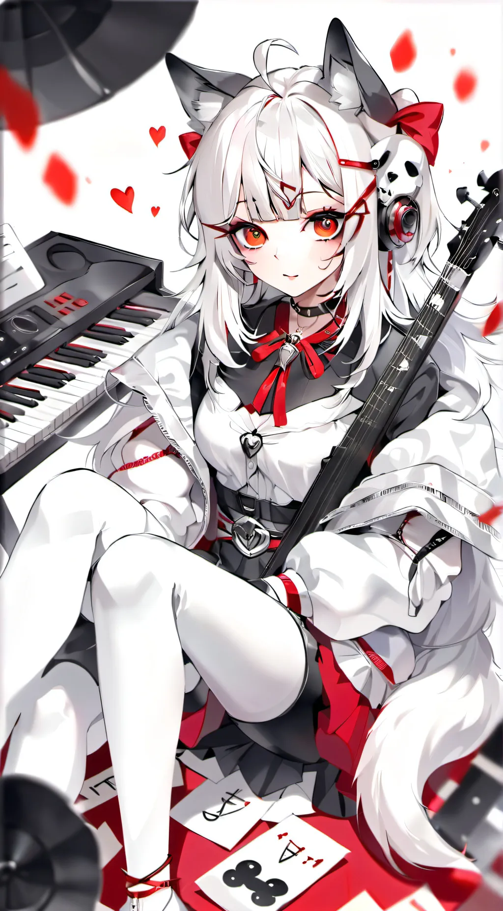 ai character: Snow background