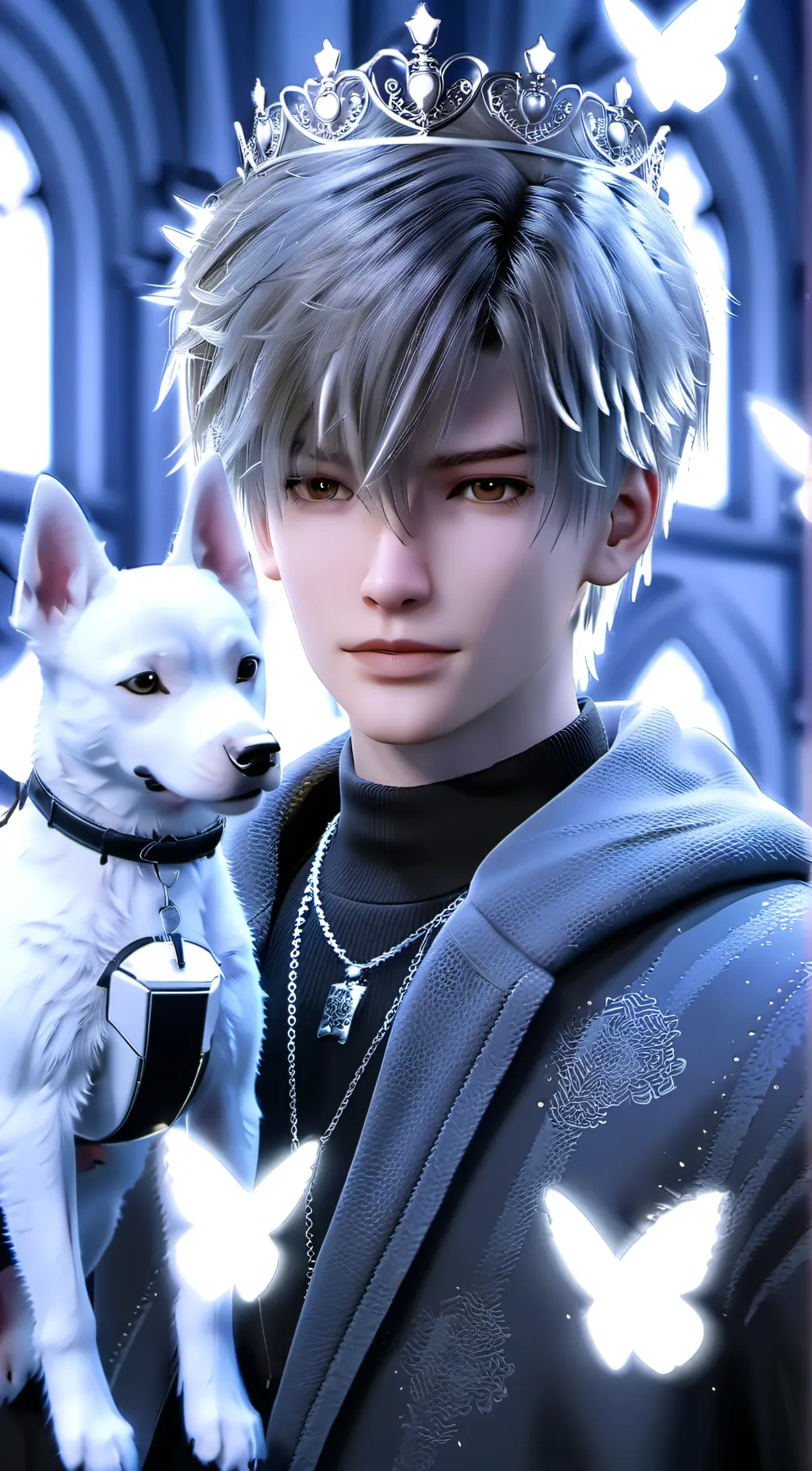 ai character: zack king of wolf  background