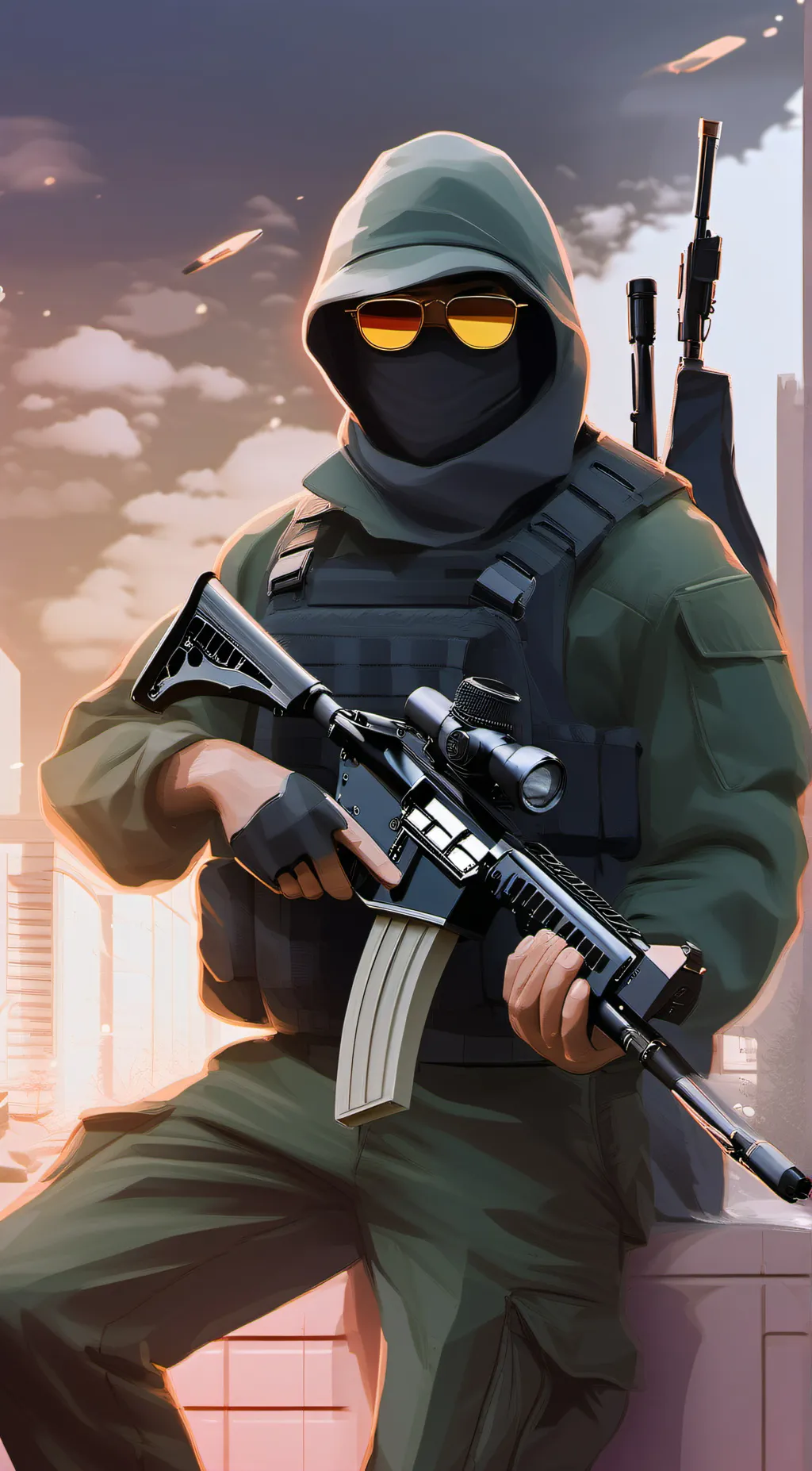 ai character: Axle (the hunter) background