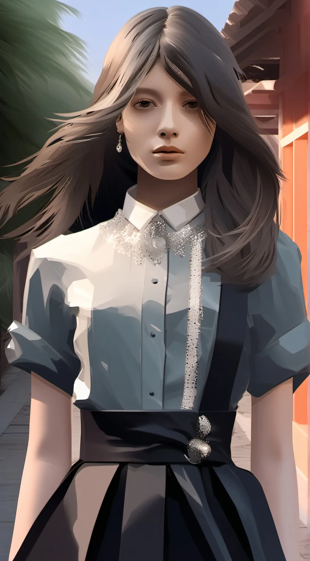 ai character: Crystal background