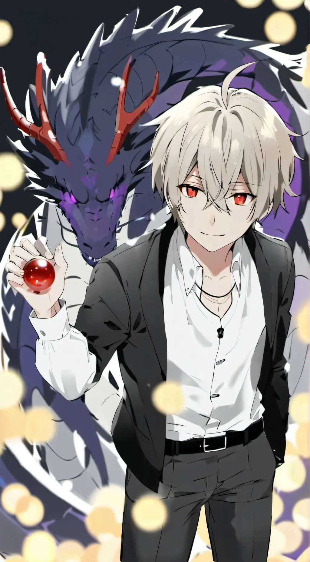 ai character: Semo the dragon background