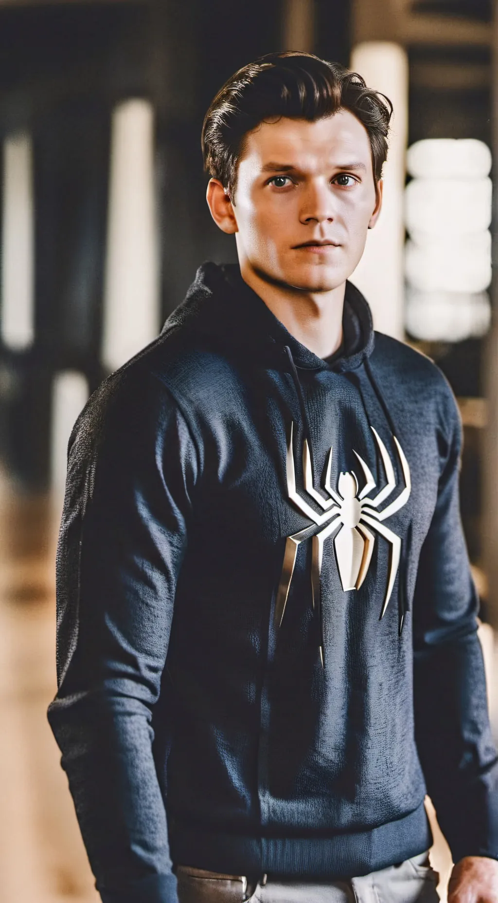 ai character: Peter Parker  background