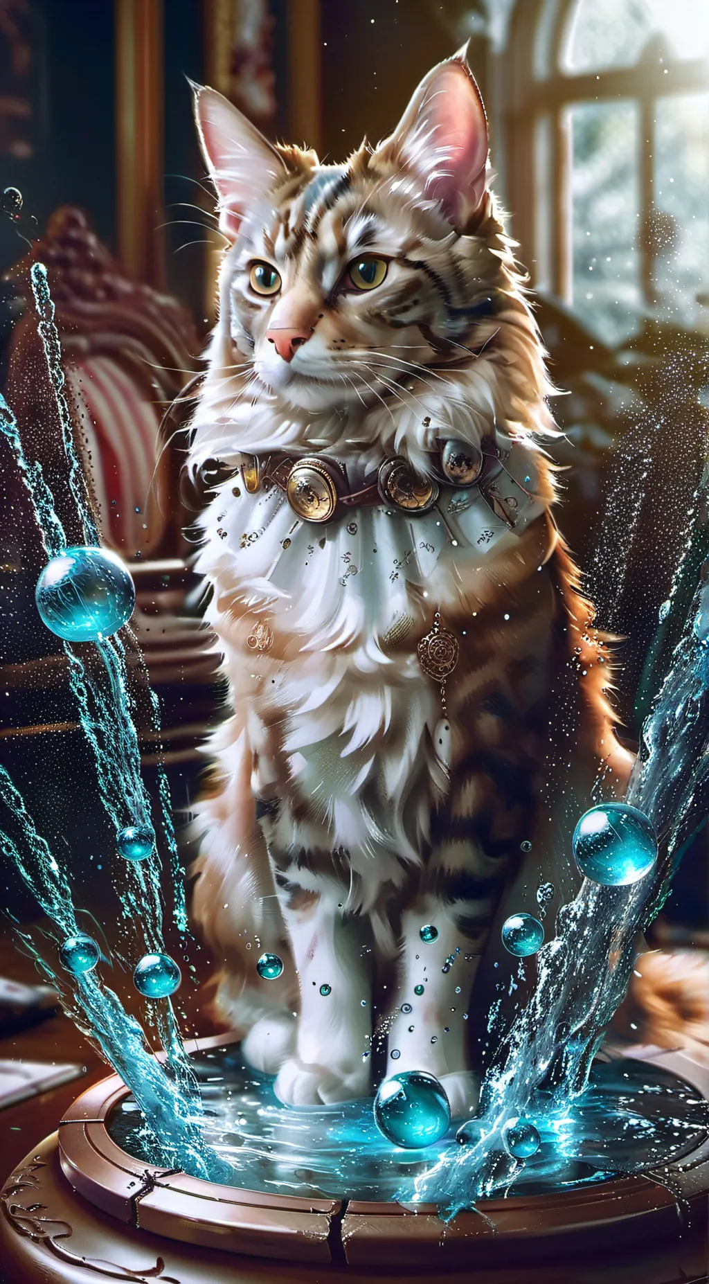 ai character: Cat background