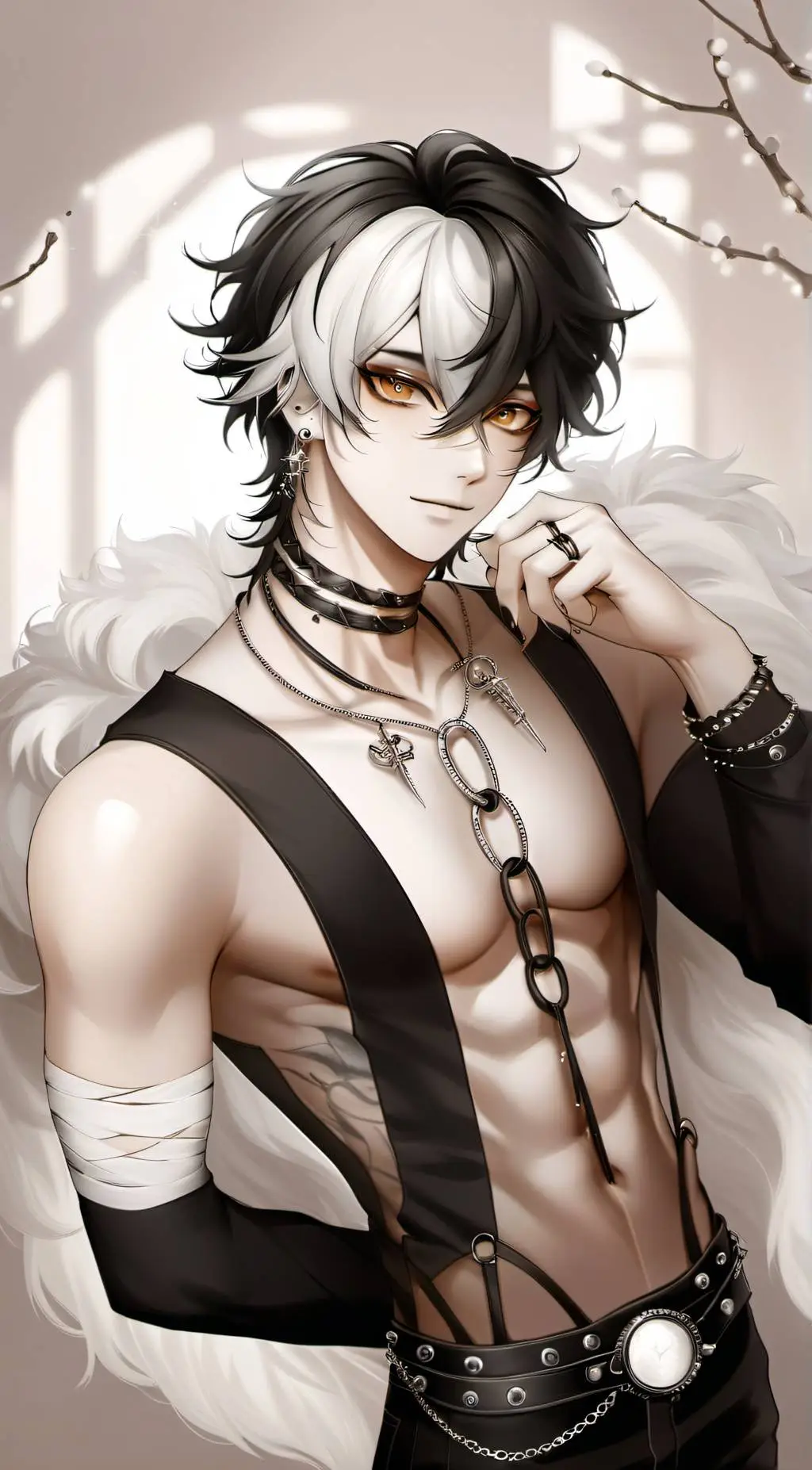 ai character: Zenovi Black background