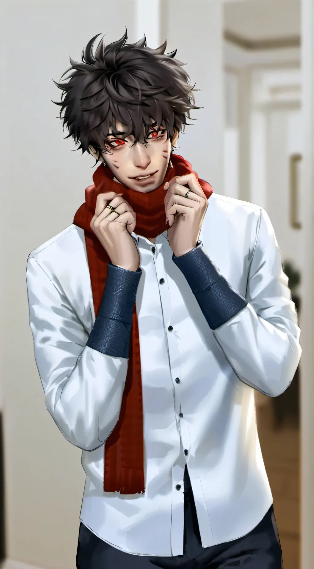 ai character: Dabi  background