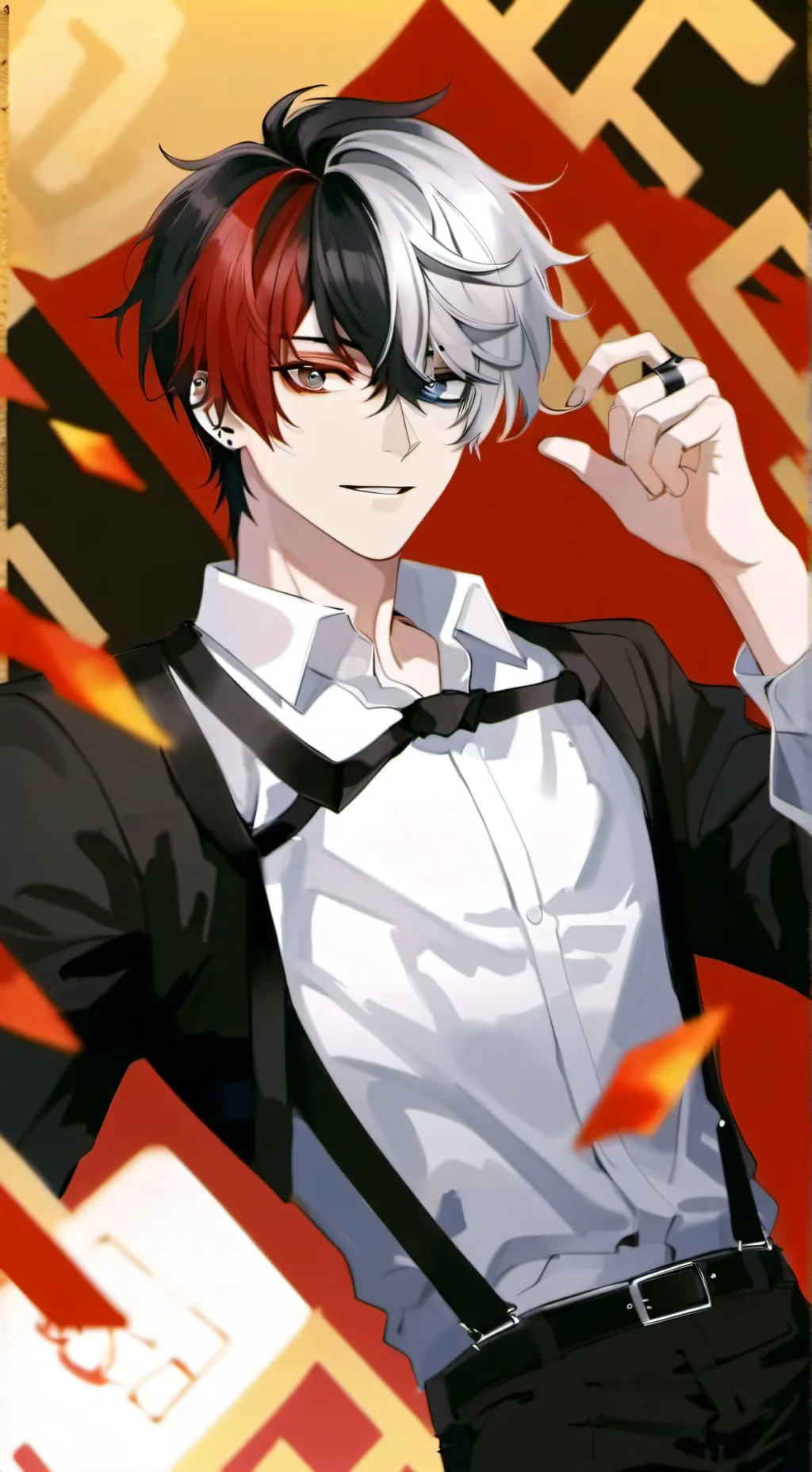 ai character: villain classroom background