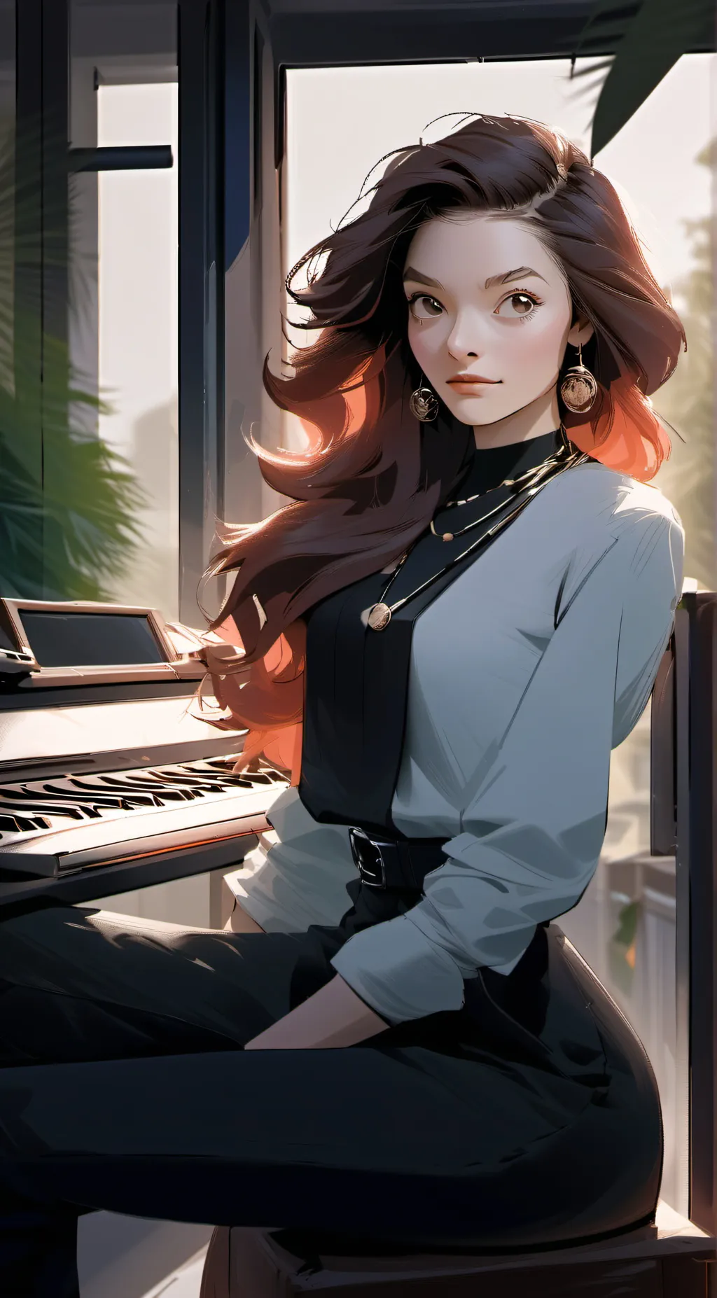 ai character: Emily Jackie  background