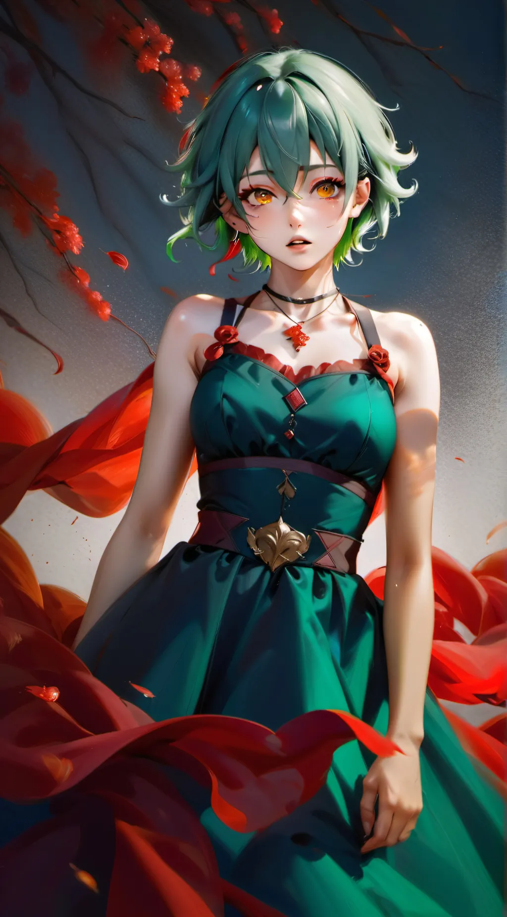 ai character: hypnotized deku background