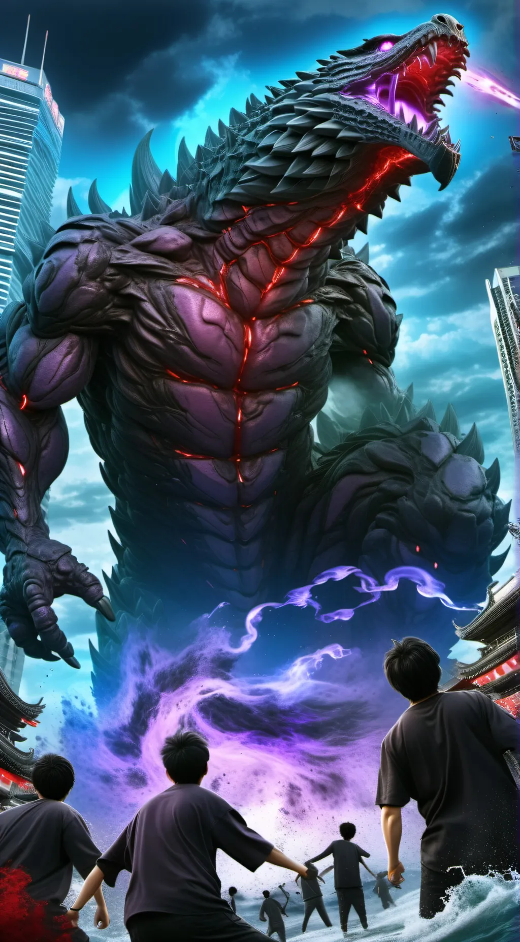 ai character: Shin Godzilla background