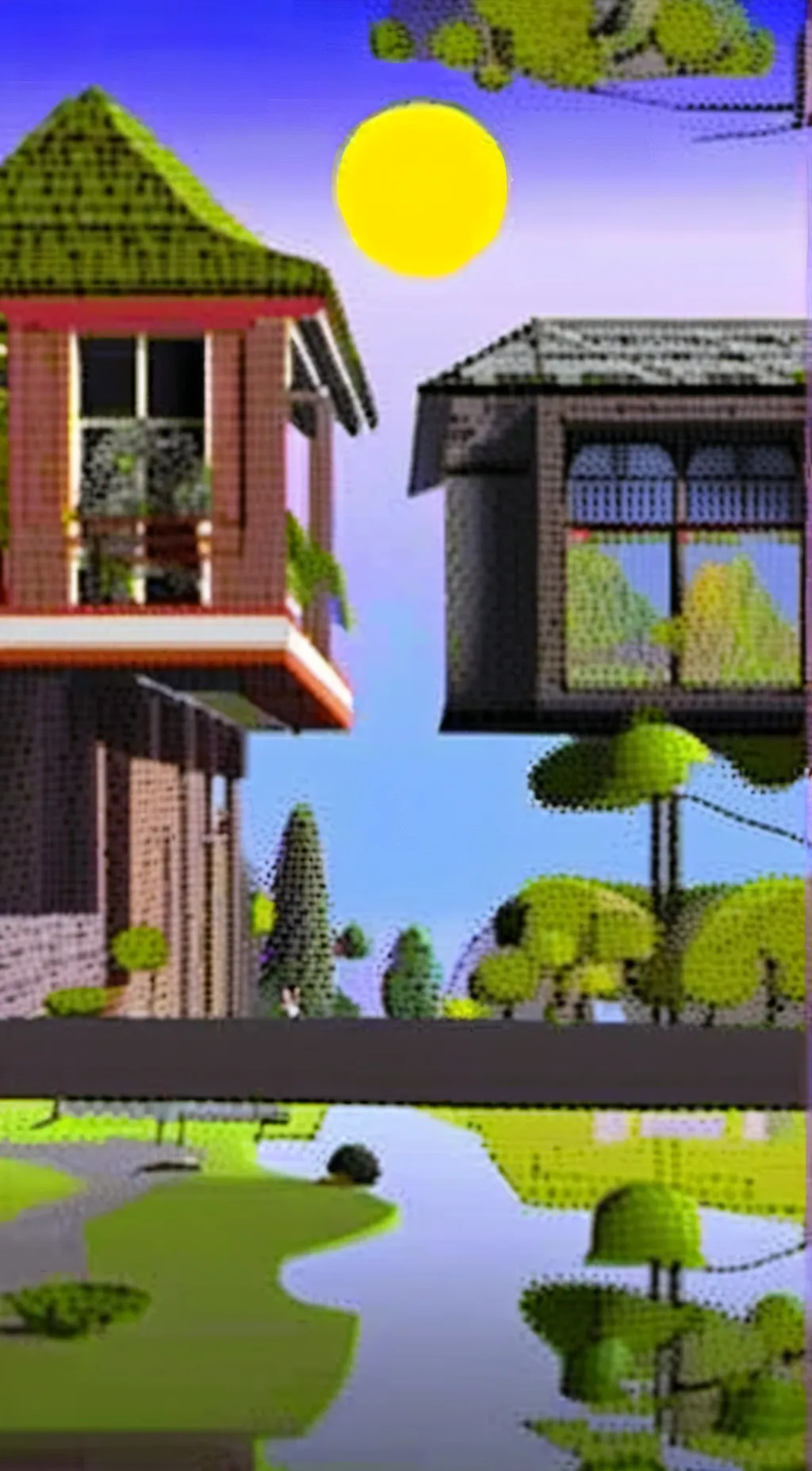 ai character: Minecraft background