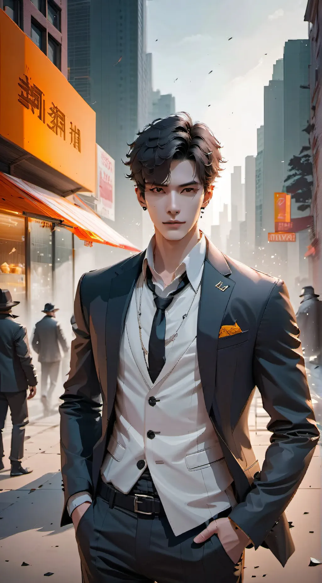 ai character: Mark background