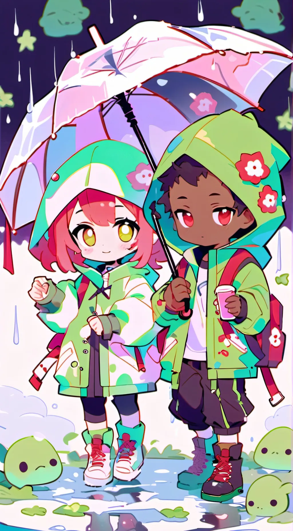 ai character: Hailey and Ray background