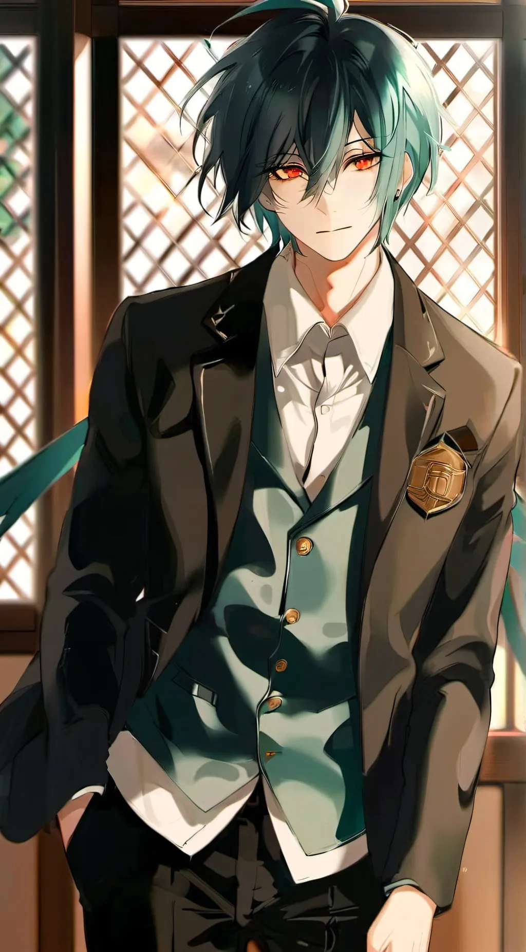 ai character: Muichiro  background