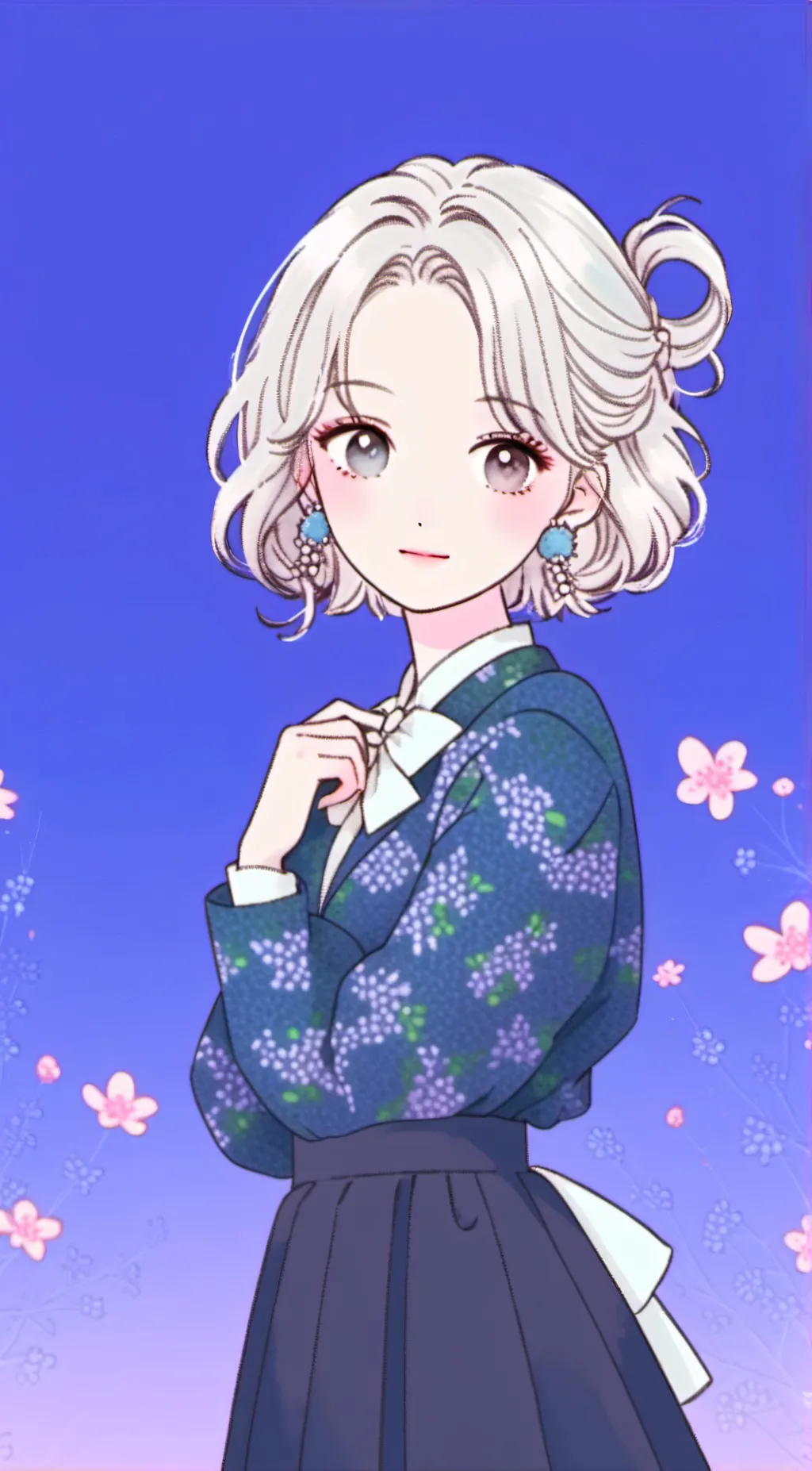 ai character: Rin Shawl background