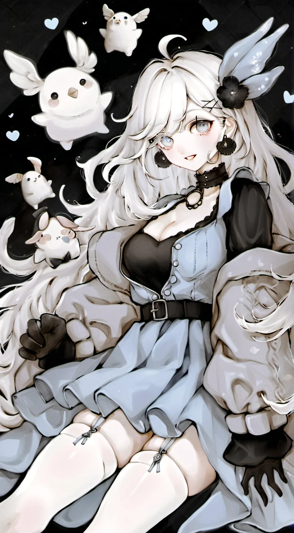 ai character: Moon background