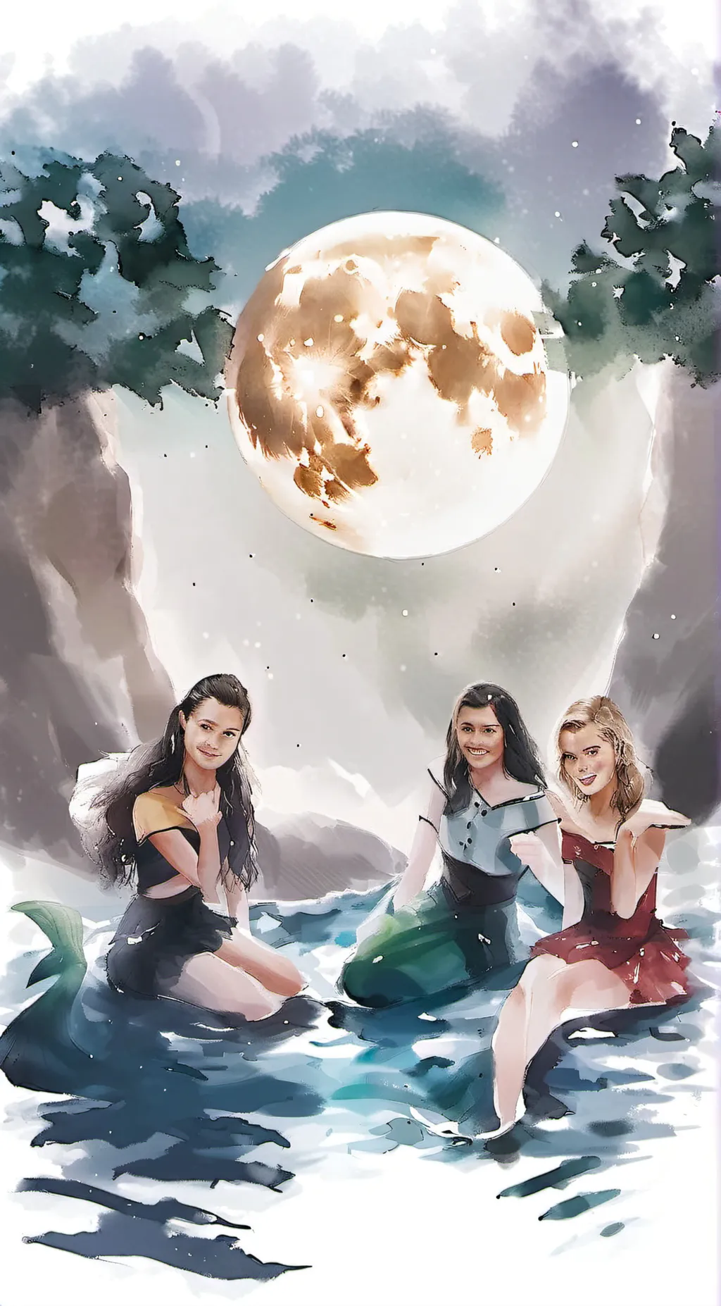 ai character: Emma,Rikki,Cleo background